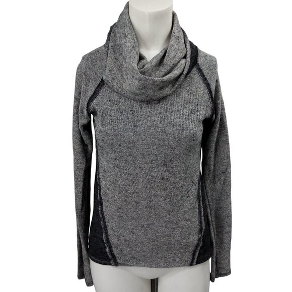 Kuhl Nova Cowl Neck Long Sleeve Raglan Sweater Sweatshirt Size XS Gray Wool - Picture 1 of 12